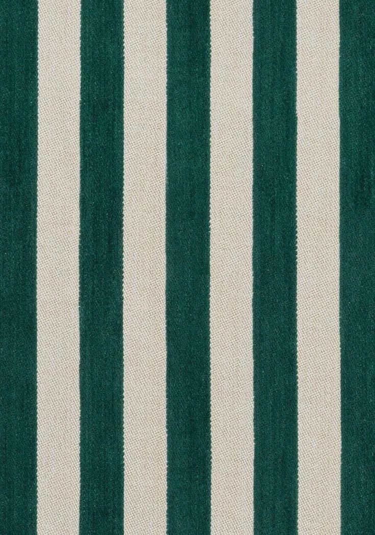 Green and cream velvet stripes