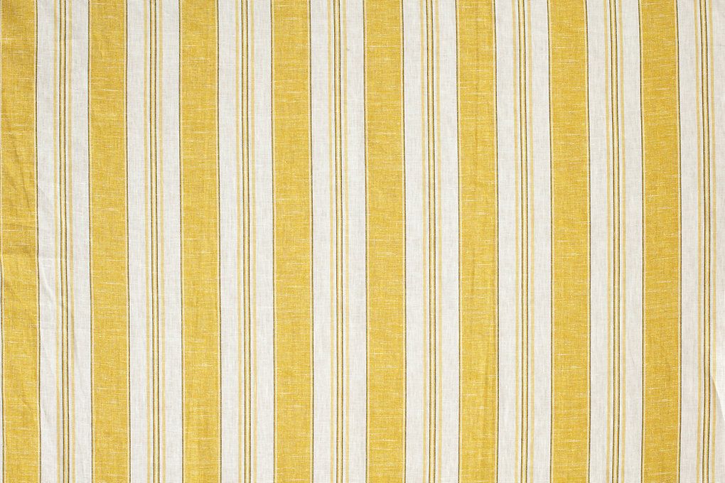 Yellow linen stripes